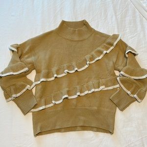 Ruffle Sweater | Yellow Sweater